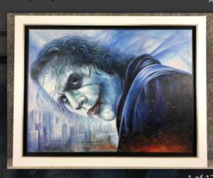 Fournier heath ledger joker marvel film franchise batman dark knight character collectable contemporary original for sale