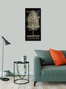 Nakisa Seika contemporary acrylic canvas for sale large scale deep moving still