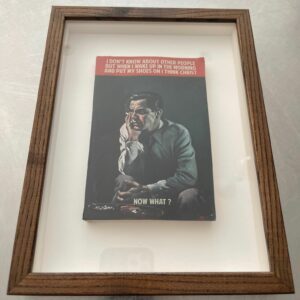 The Connor Brothers gentleman suit black red satirical pulp fiction framed book contemporary retro vintage