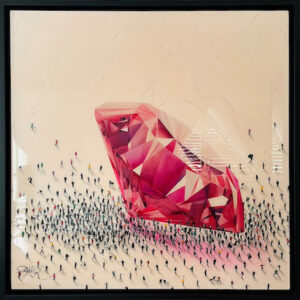 Craig Alan diamond ruby jewellery people mini figures acrylic contemporary painted for sale