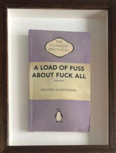 The Connor Brothers shakespeare much ado about nothing framed book lavender purple violet penguin for sale