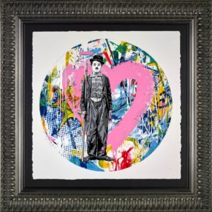 Mr. Brainwash Roundabout Charlie Chaplin Limited Edition Print pop art street art for sale