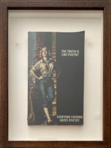 The Connor Brothers vintage woman jeans americana satirical poetry contemporary figurative retro framed book