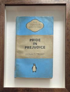 The Connor Brothers donald trump america USA politics cyan blue penguin framed book contemporary relevant