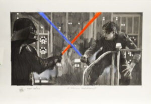 Robert Bailey star wars graphite pencil paper franchise george lucas marvel contemporary for sale