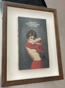 The Connor Brothers woman red dress temptation biblical american framed book contemporary global famous investment