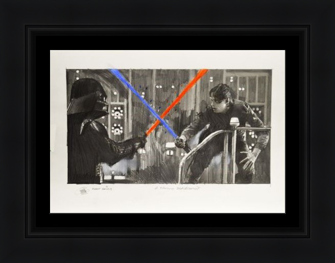 Robert Bailey star wars graphite pencil paper franchise george lucas marvel contemporary for sale