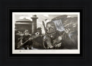 Robert Bailey star wars film franchise paper pencil george lucas modern for sale figurative jedi storm trooper