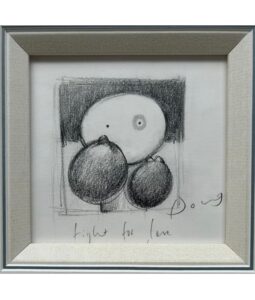 Doug Hyde contemporary sketch pencil paper original for sale contemporary naive figurative minimalist