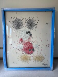 Craig Alan Mickey Mouse Disney red yellow black white figures iconic cultural figure whimsical funny contemporary detail for sale signed