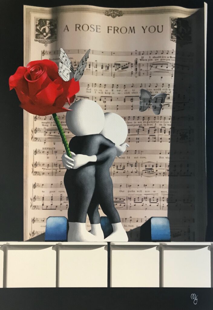 Mark Grieves "A Rose From You Butterfly" Unframed