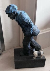 Alexander Millar sculpture mixed media dog multi colour plinth limited edition collectable