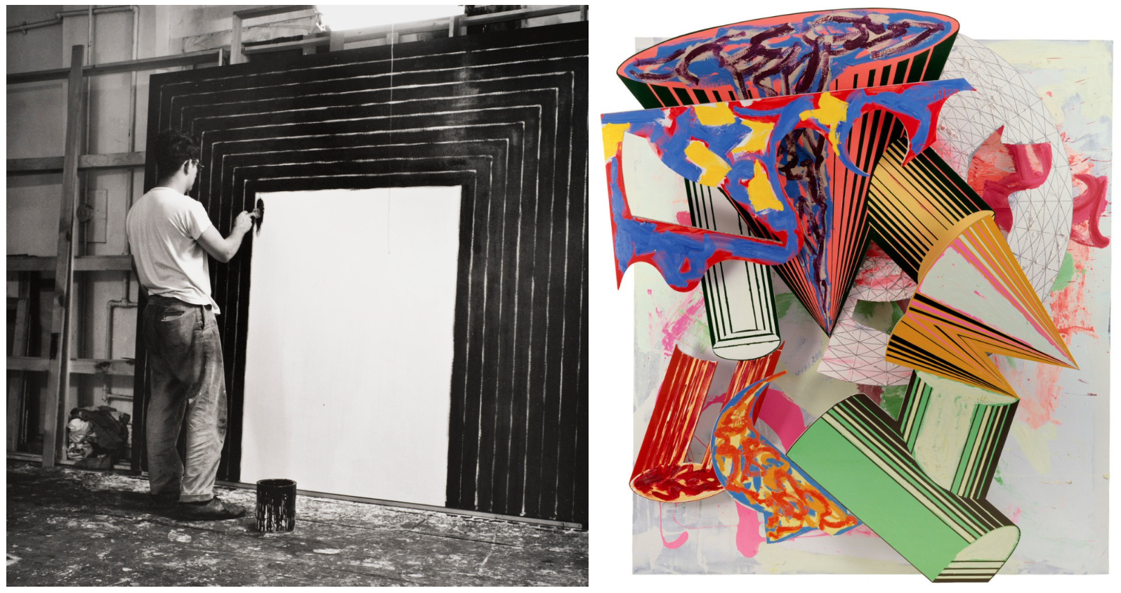 Frank Stella and his Flat Canvases