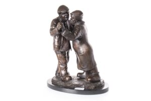 Alexander Millar bronze sculpture man and woman couple married dance romantic love for sale limited edition