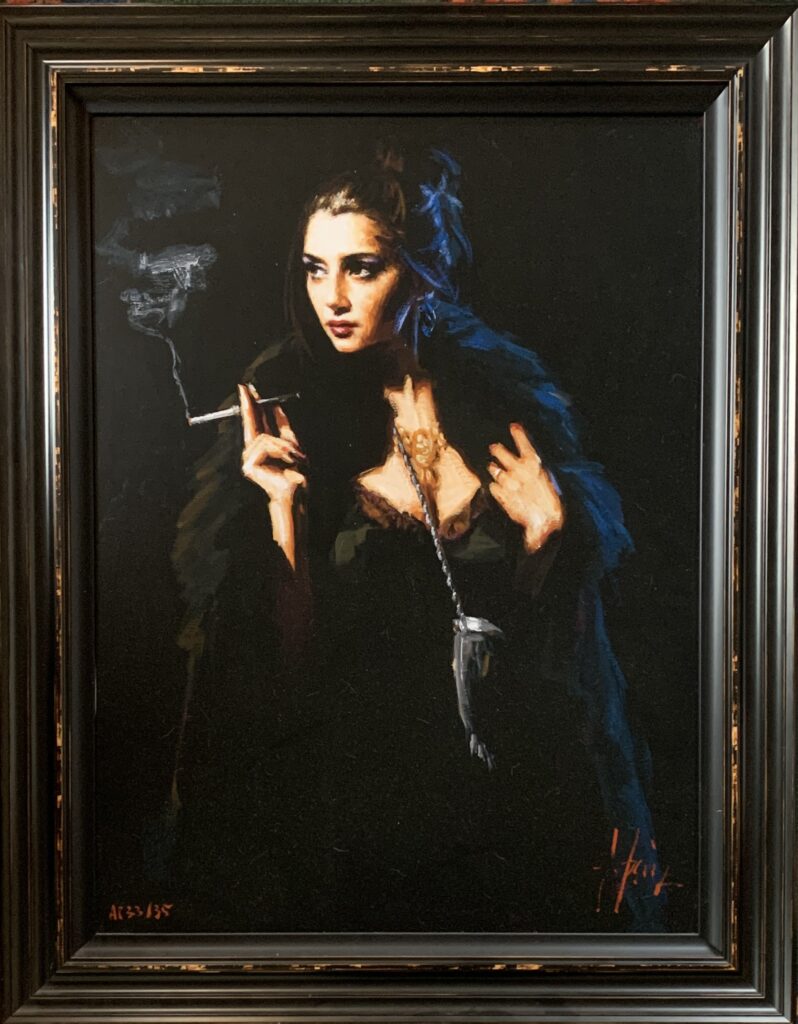 Fabian Perez 'Blue Rabbit, Lucy'