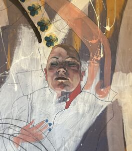 abstract portrait inspired by Adriana Lecouvreur