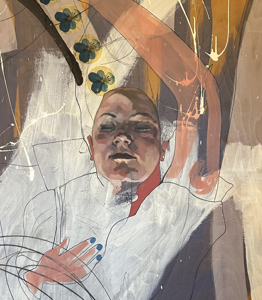 abstract portrait inspired by Adriana Lecouvreur