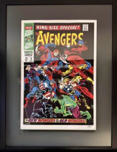 Comic book cover of Avengers King Size Special #2 featuring various Marvel superheroes in action.