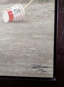Spray It Again Charlie limited edition with signature by artist Paul James