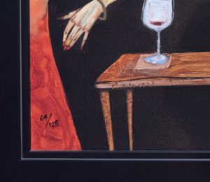 edition number on artwork titled 'just a taste' by Todd White