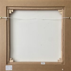 back of a framed artwork